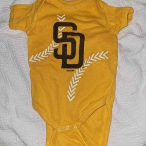 San Diego Padres Baby Bodysuits and Sweatshirt Size 3/6 Months